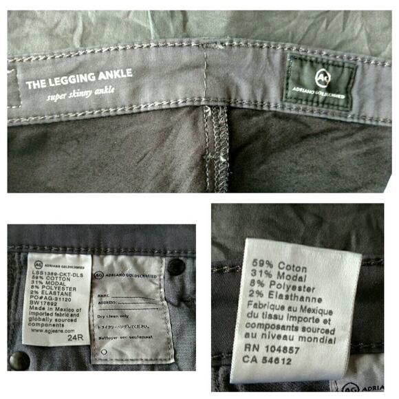 AG The Legging Ankle Leatherette - Size 24R - NWOT - Picture 6 of 8